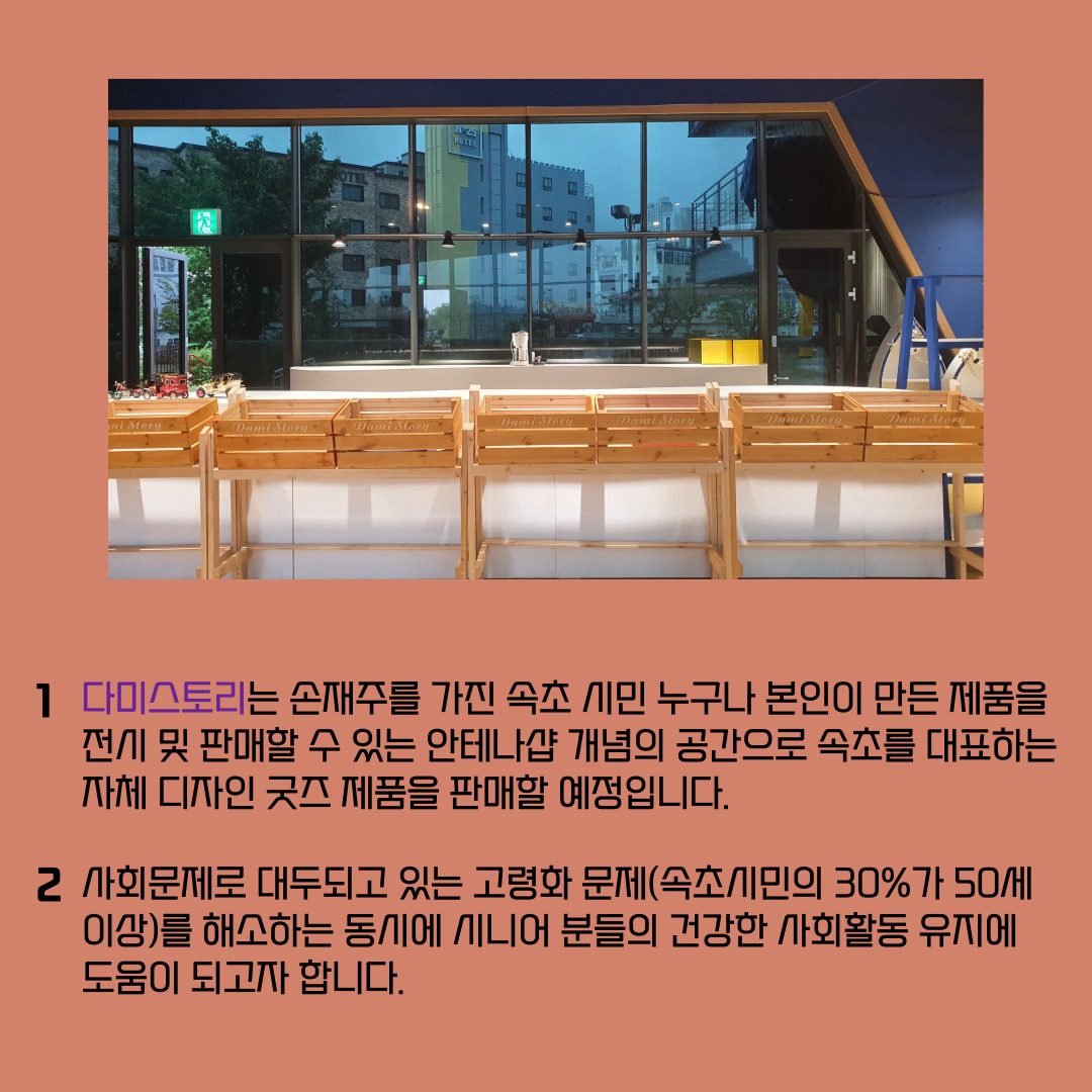지역상생 홍보 프로젝트 열 번째, 다미스토리